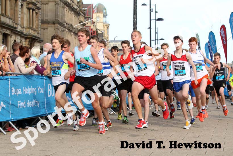 Start of the 2012 BUPA Junior Great North Run. 